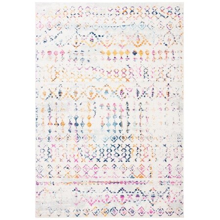 Safavieh 3 x 5 ft. Tulum Contemporary Rectangle Power Loomed Rug - Ivory & Gold TUL240F-3